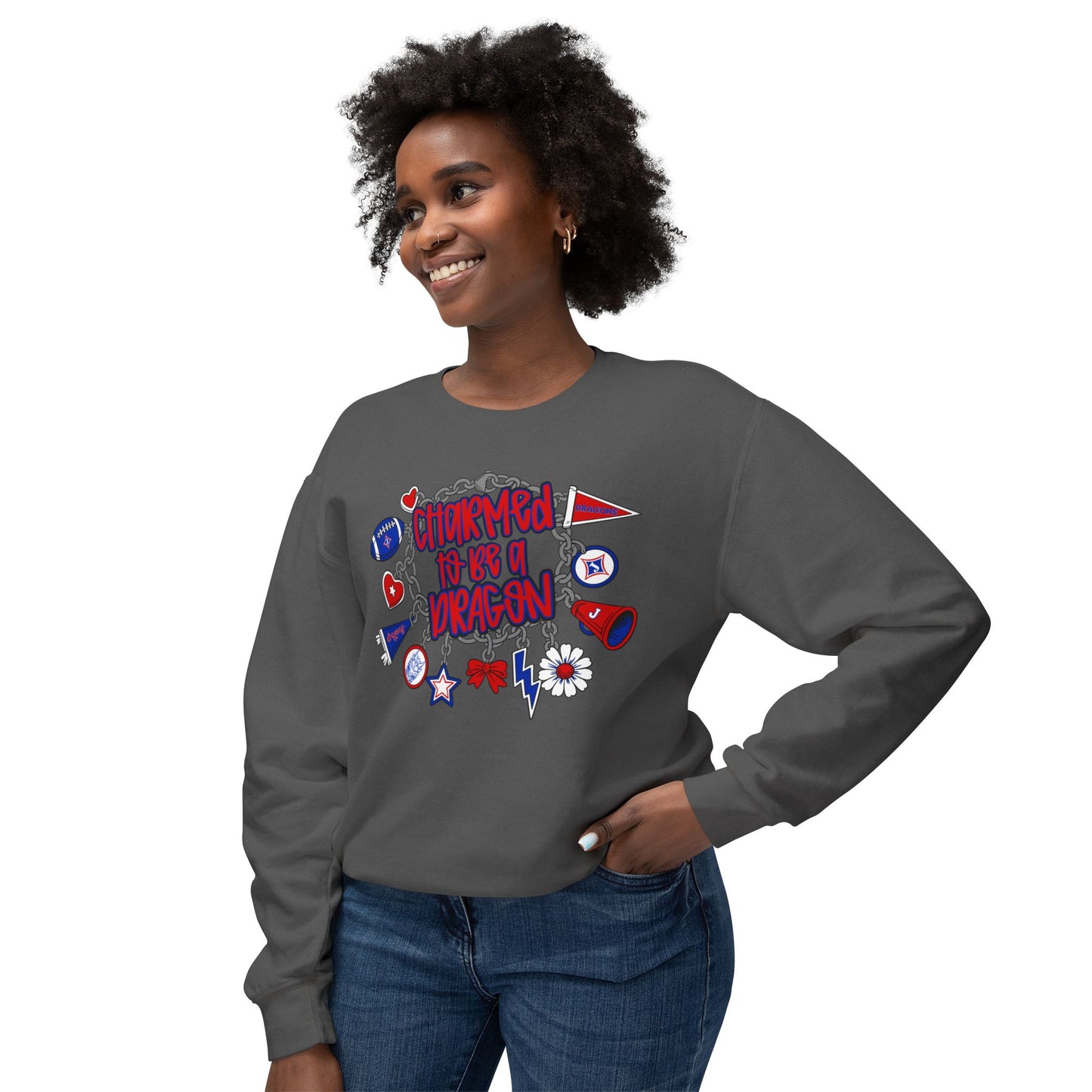 Charmed To Be A Dragon Sweatshirt (Comfort Colors)
