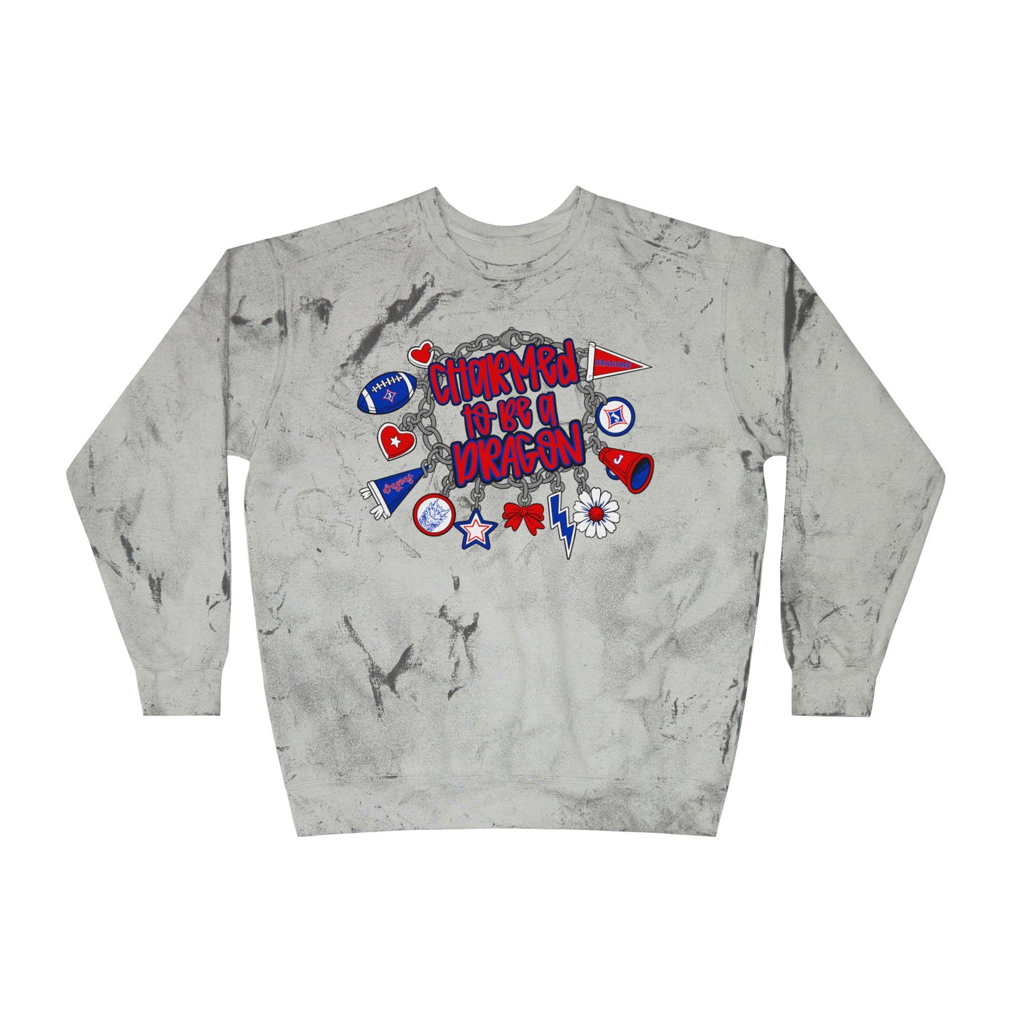 Charmed To Be A Dragon Tie Dye Sweatshirt