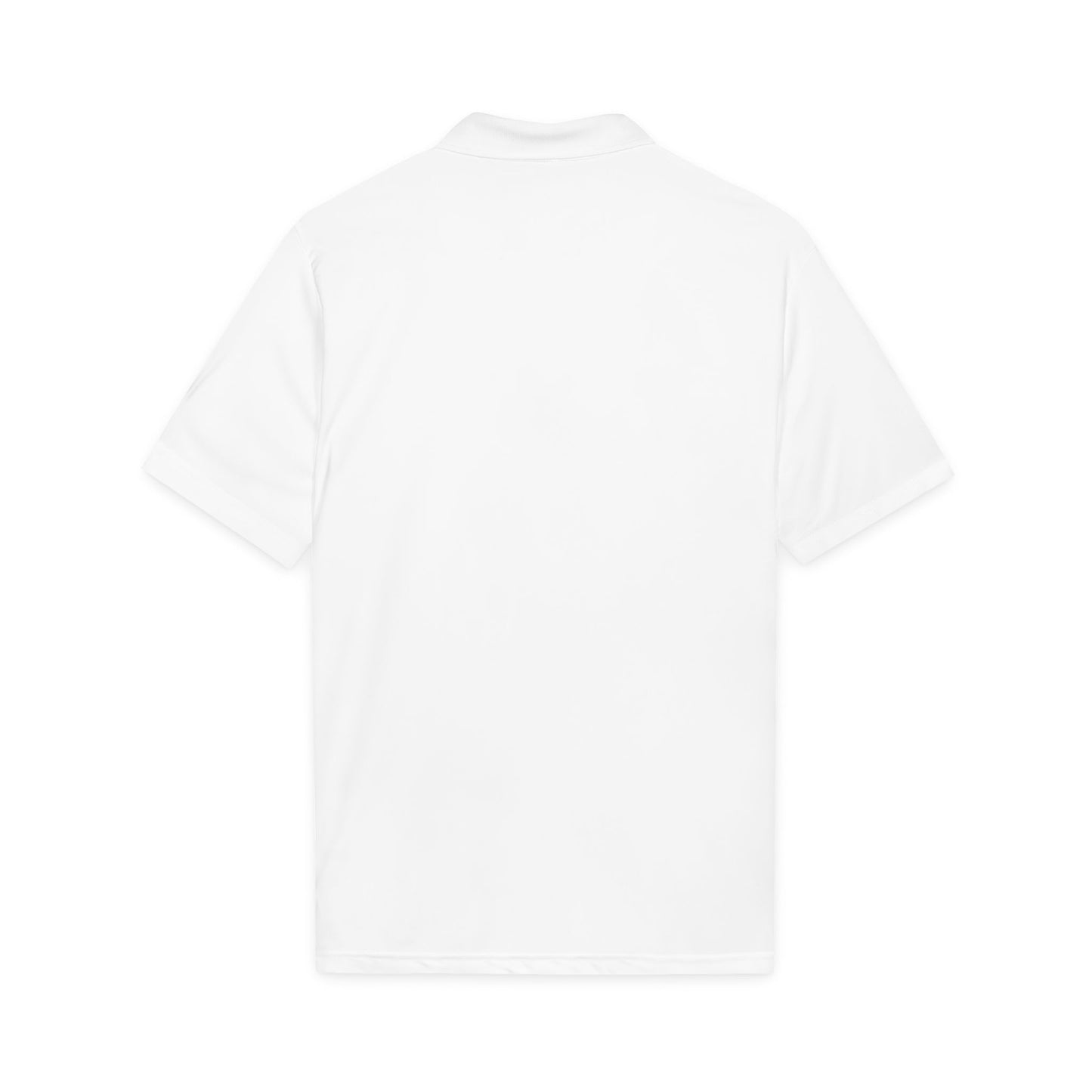 Embroidered Jefferson Diamond Shirt — Classic White Performance Golf Polo