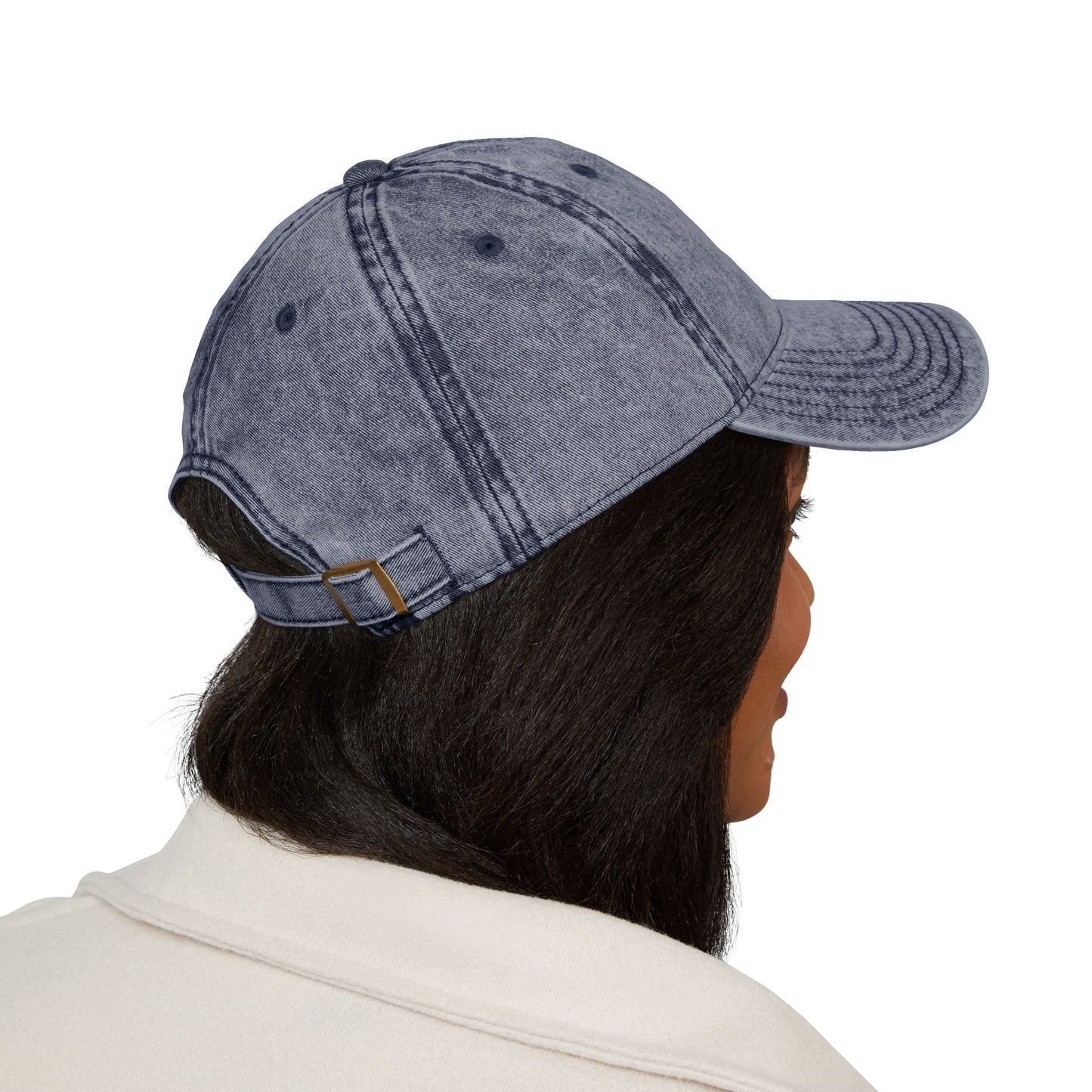 Jefferson J Diamond Vintage Embroidered Baseball Cap
