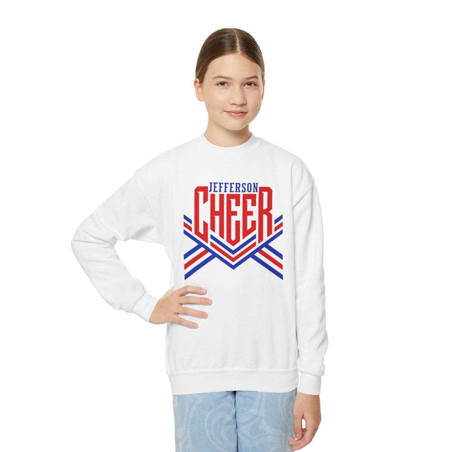 Jefferson Cheer Youth Crewneck Sweatshirt