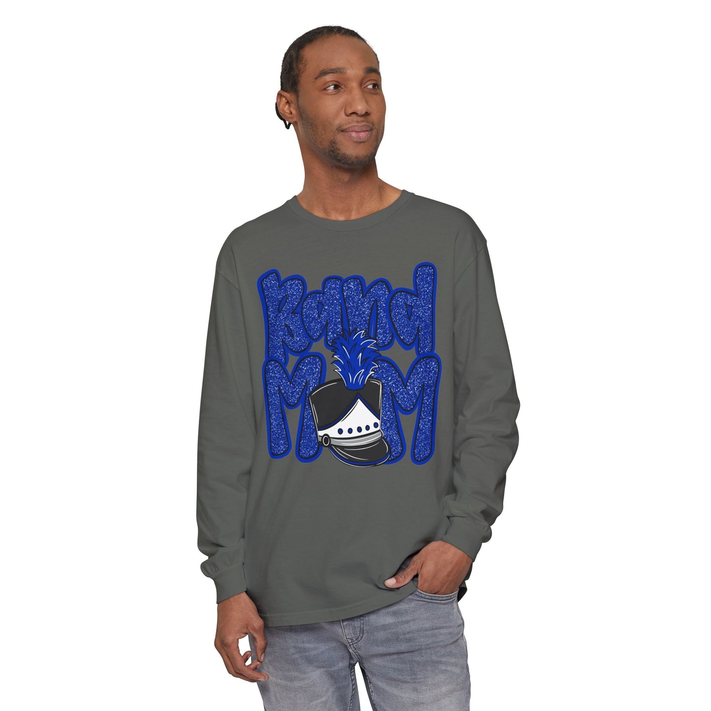 Band Mom Hat Long Sleeve Tee (Comfort Colors)