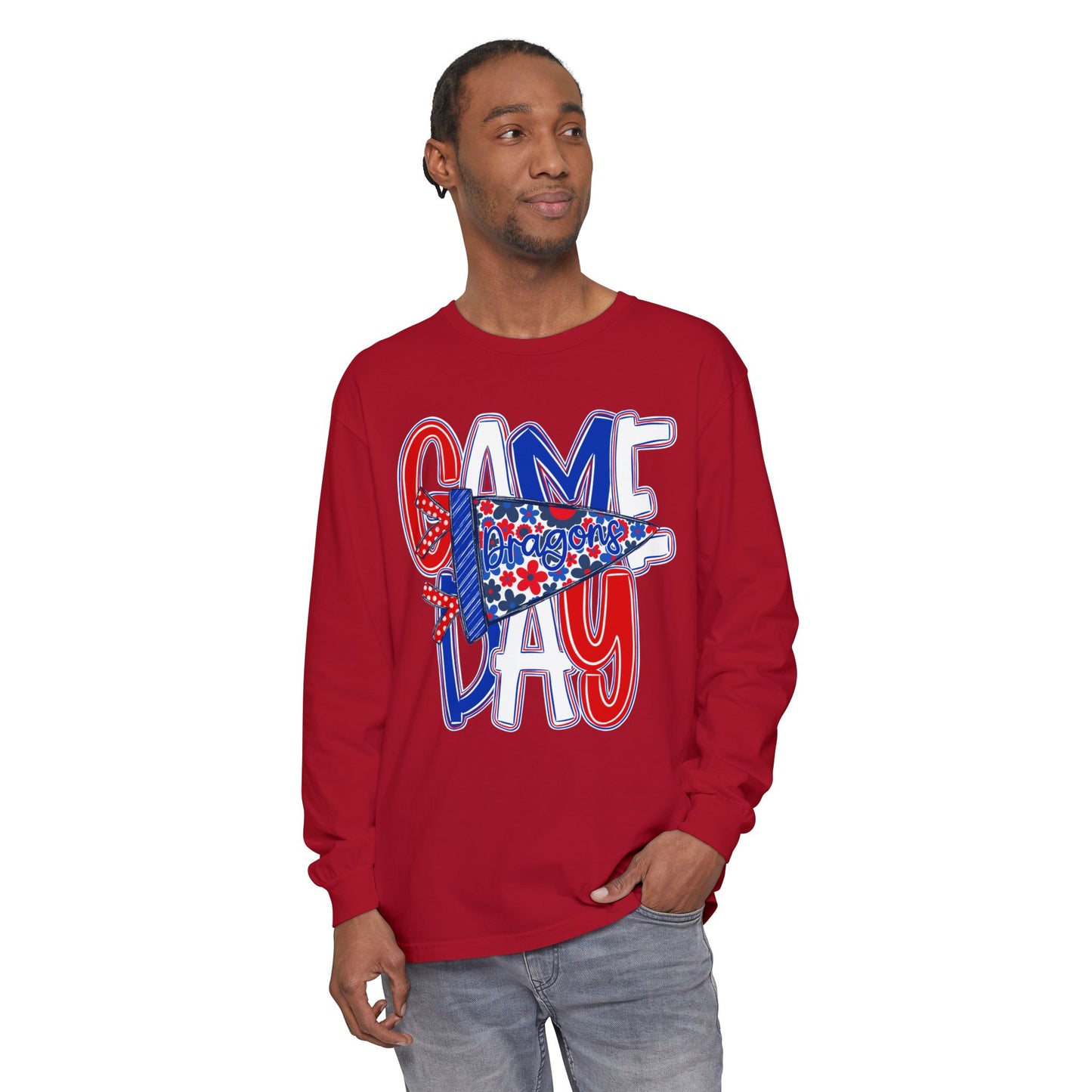 Game Day Dragons Long Sleeve Tee (Comfort Colors)