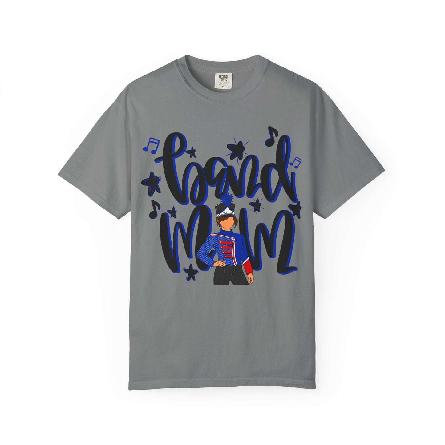Band Mom Blue Girl Short Sleeve Tee (Comfort Colors)
