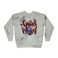 Band Mom Red Girl Tie Dye Sweatshirt