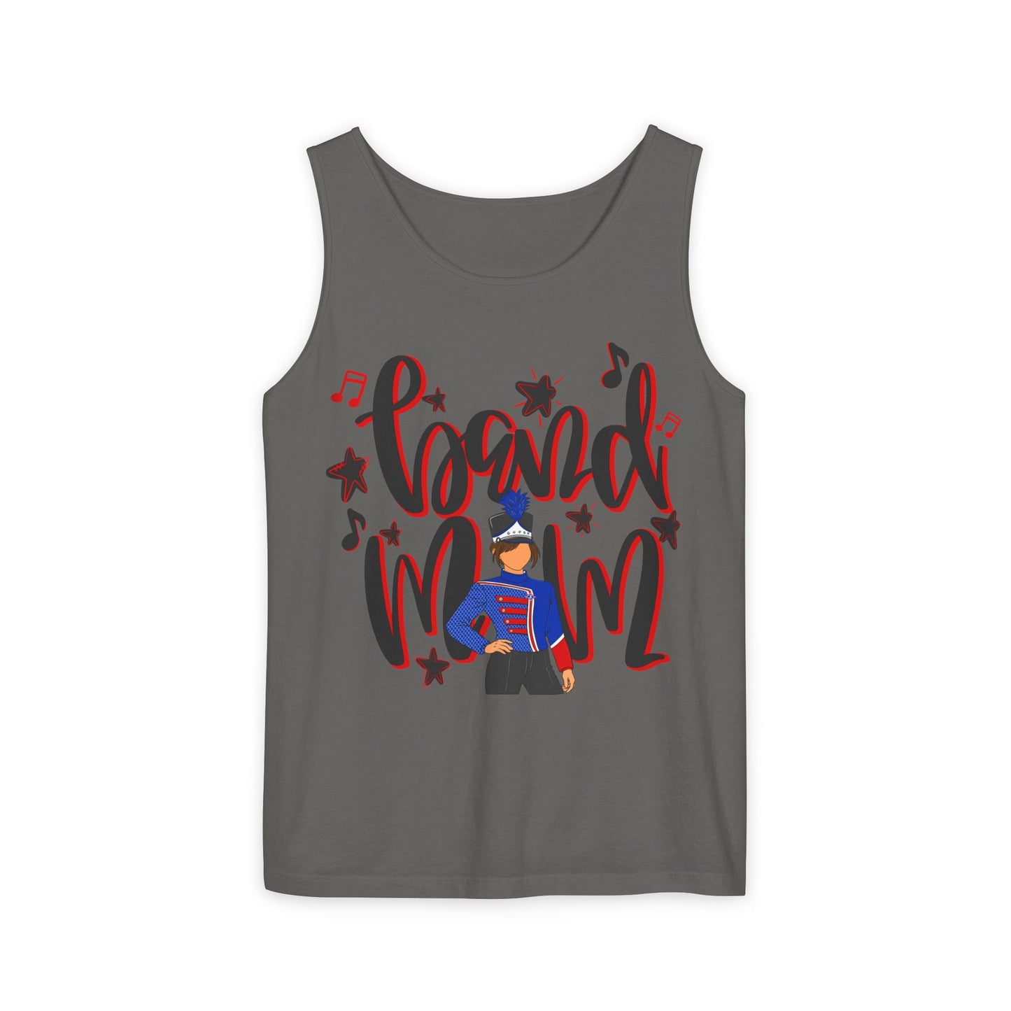 Band Mom Red Girl UnisexTank Top (Comfort Colors)