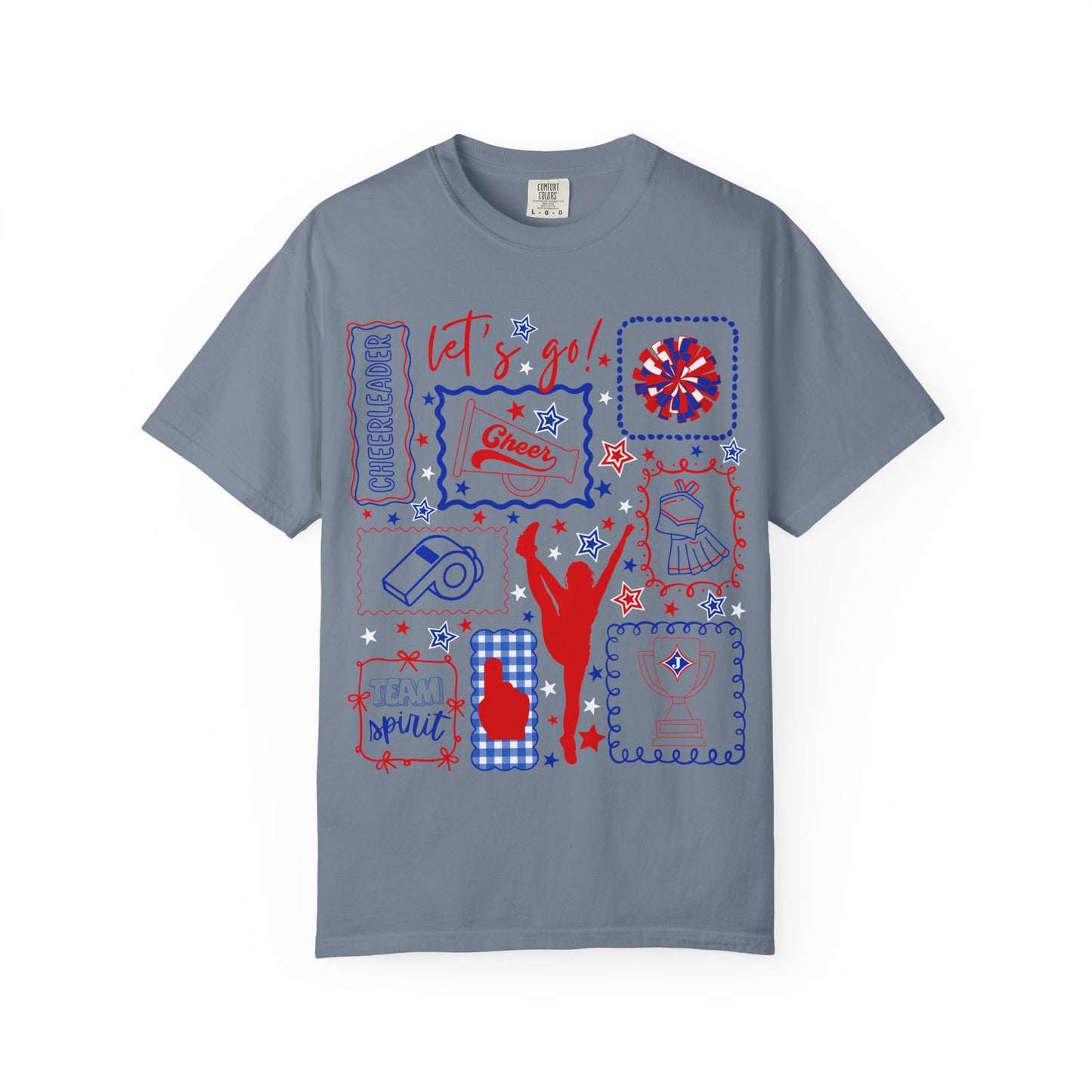 Cheer Icon Grid Short Sleeve Tee (Comfort Colors)