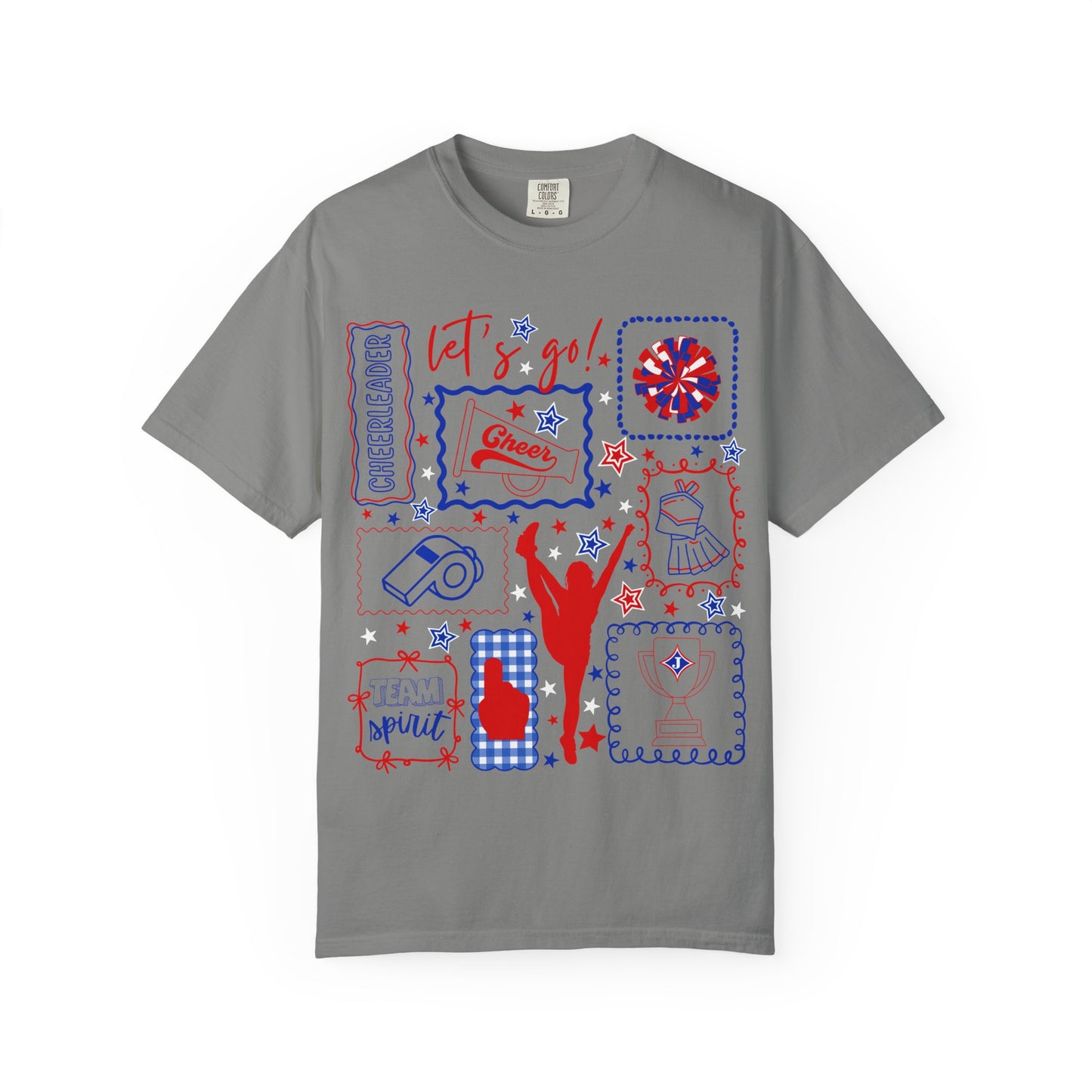 Cheer Icon Grid Short Sleeve Tee (Comfort Colors)