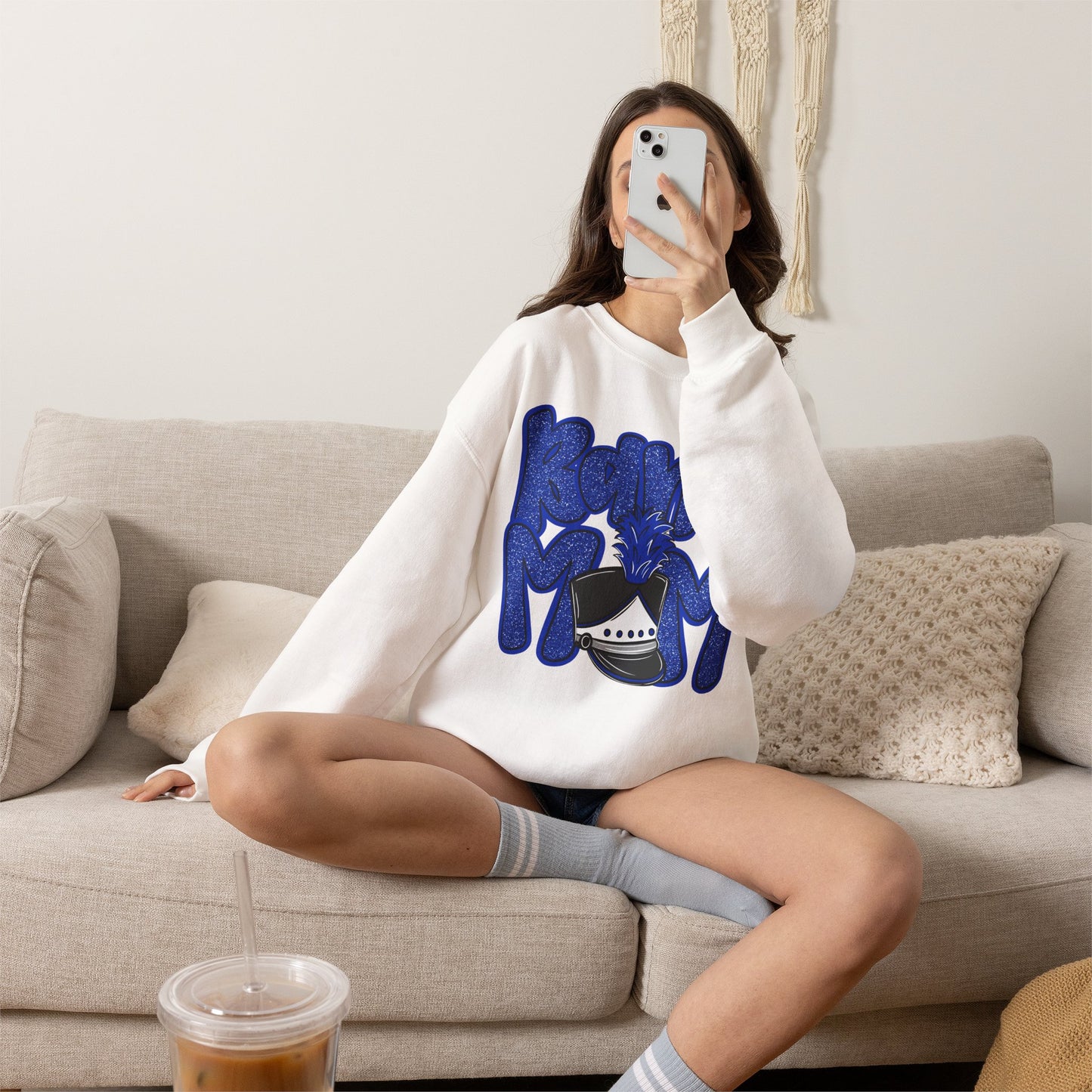 Band Mom Hat Sweatshirt (Gildan)