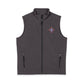 Jefferson J Diamond Embroidered Nautical Compass Soft Shell Vest — Men's Lightweight Windproof Vest