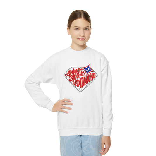 Shine Bright Like A Diamond Youth Crewneck Sweatshirt