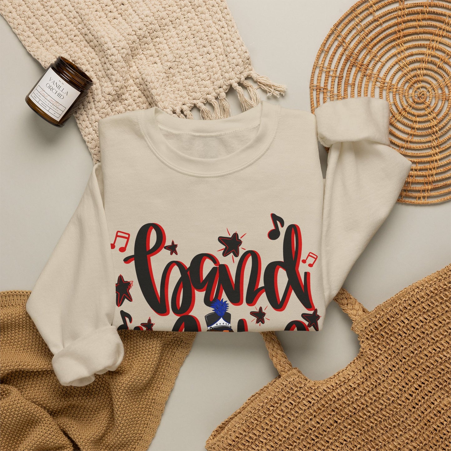 Band Mom Red Girl Sweatshirt (Gildan)