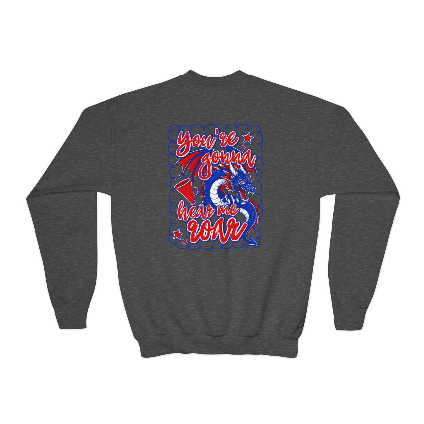 You're Gonna Hear Me Roar Youth Crewneck Sweatshirt