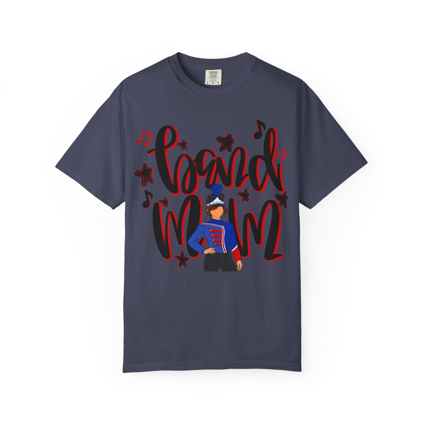 Band Mom Red Girl Short Sleeve Tee (Comfort Colors)
