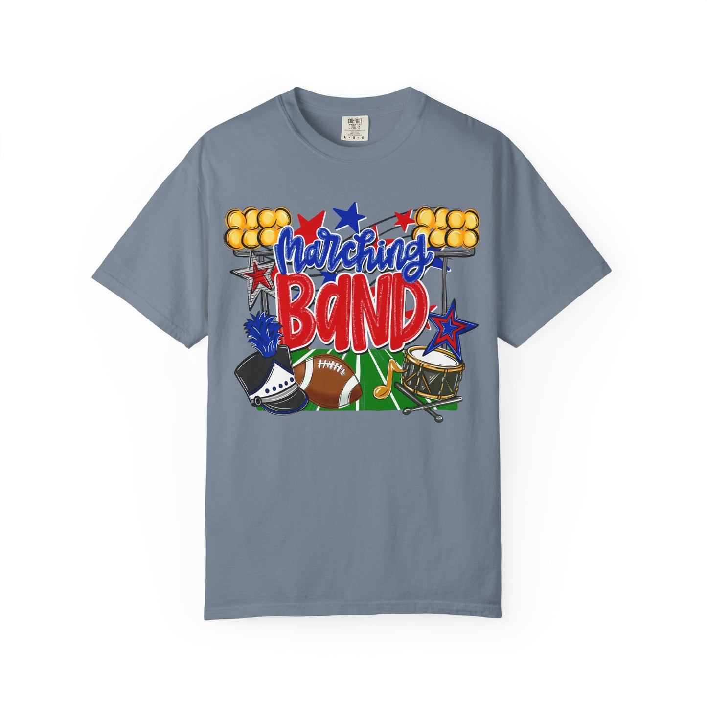 Marching Band Comfort Colors Short Sleeve Tee