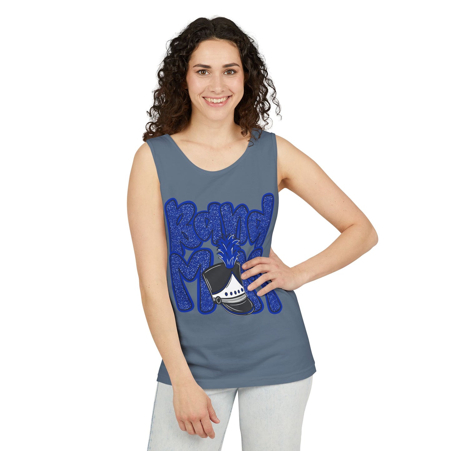 Band Mom Hat UnisexTank Top (Comfort Colors)