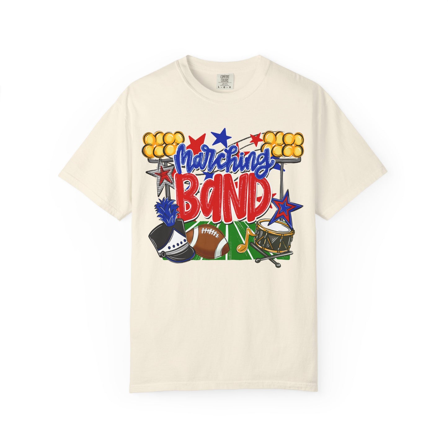 Marching Band Comfort Colors Short Sleeve Tee
