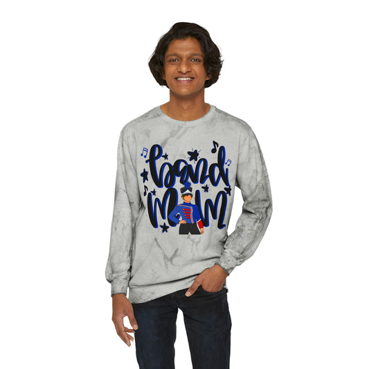 Band Mom Blue Boy Tie Dye Sweatshirt