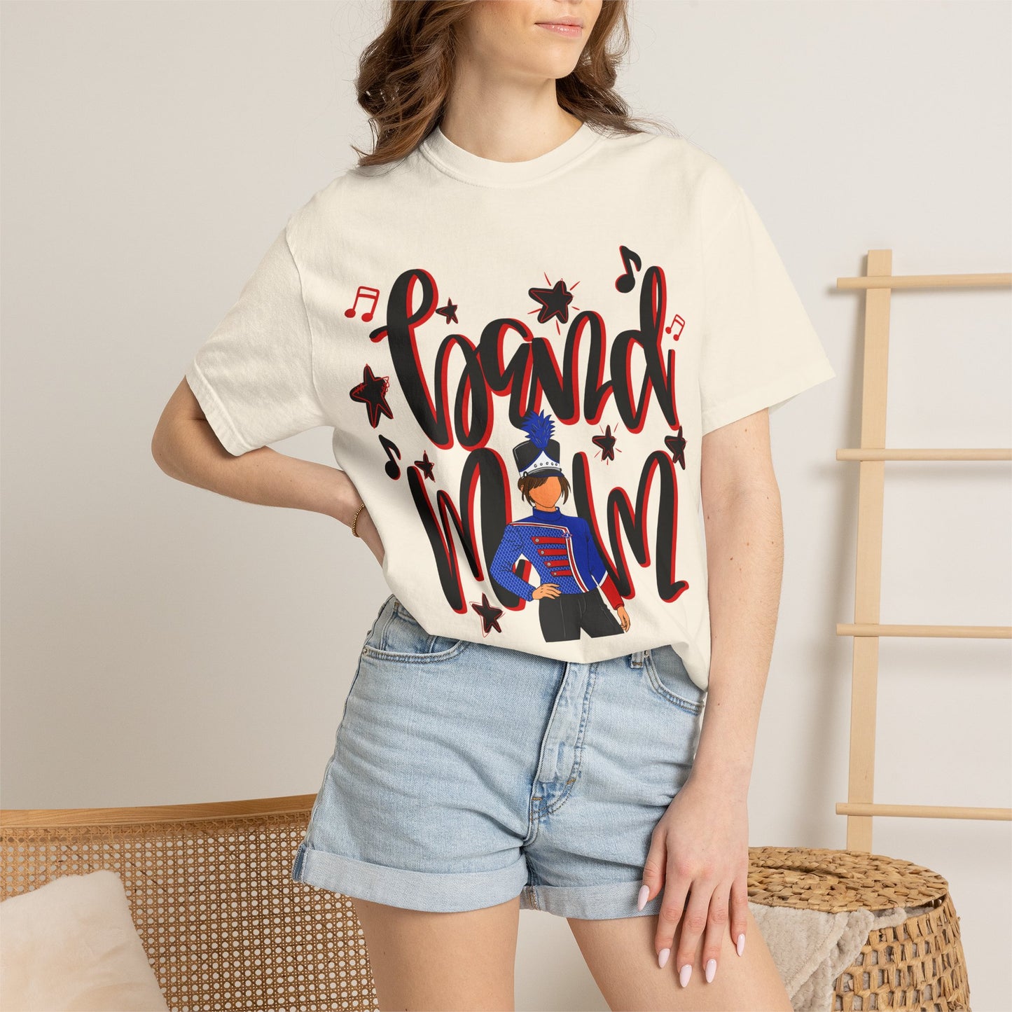Band Mom Red Girl Short Sleeve Tee (Comfort Colors)