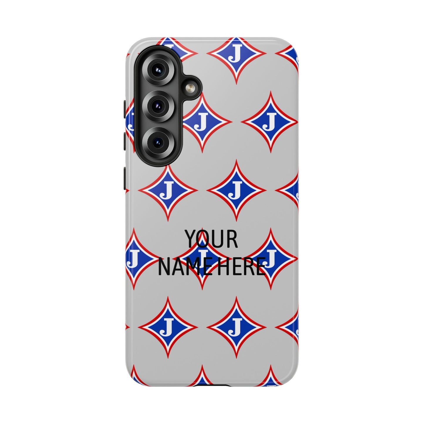 Jefferson J Diamond Personalized Tough Phone Case (Add Your Name)