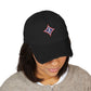 Jefferson J Diamond Distressed Embroidered Dad Hat