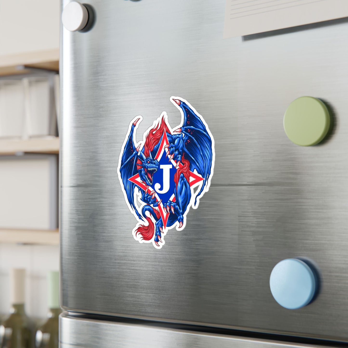 Exclusive Dragon J Kiss-Cut Vinyl Decal — Sticker for Laptops, Water Bottles & Windows