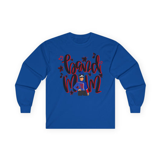Band Mom Red Boy Long Sleeve Tee (Gildan)