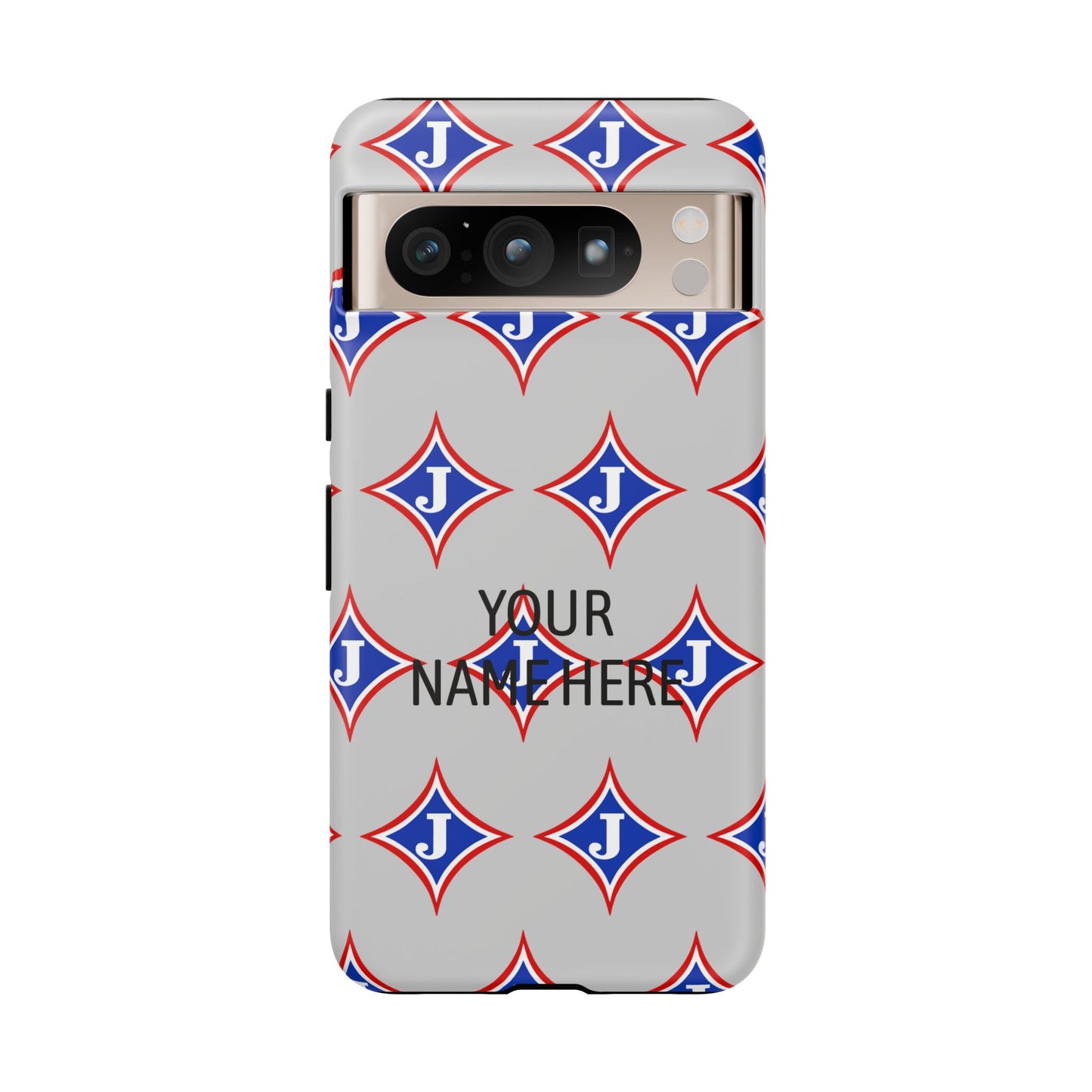 Jefferson J Diamond Personalized Tough Phone Case (Add Your Name)