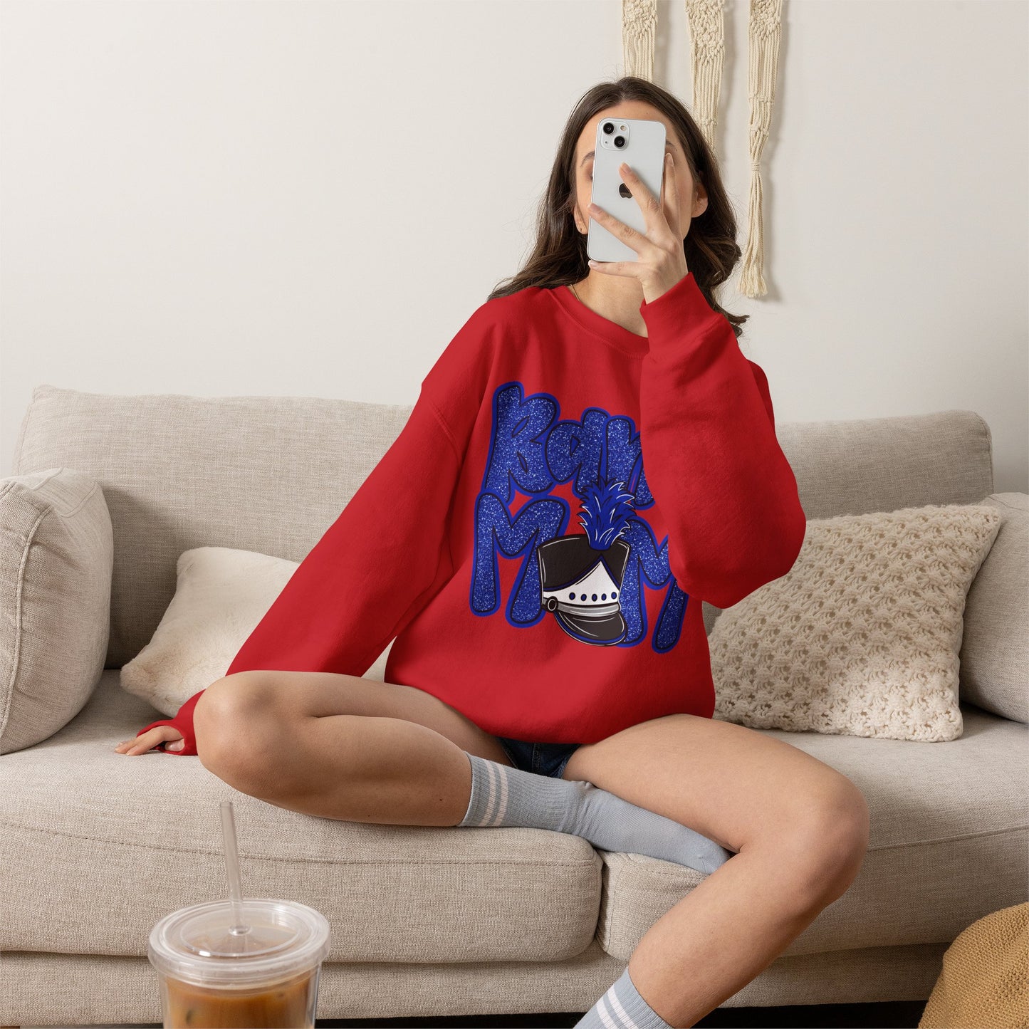 Band Mom Hat Sweatshirt (Gildan)