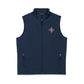 Jefferson J Diamond Embroidered Nautical Compass Soft Shell Vest — Men's Lightweight Windproof Vest