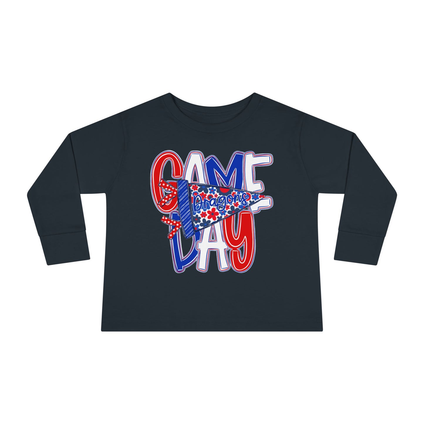 Game Day Dragons Toddler Long Sleeve Tee