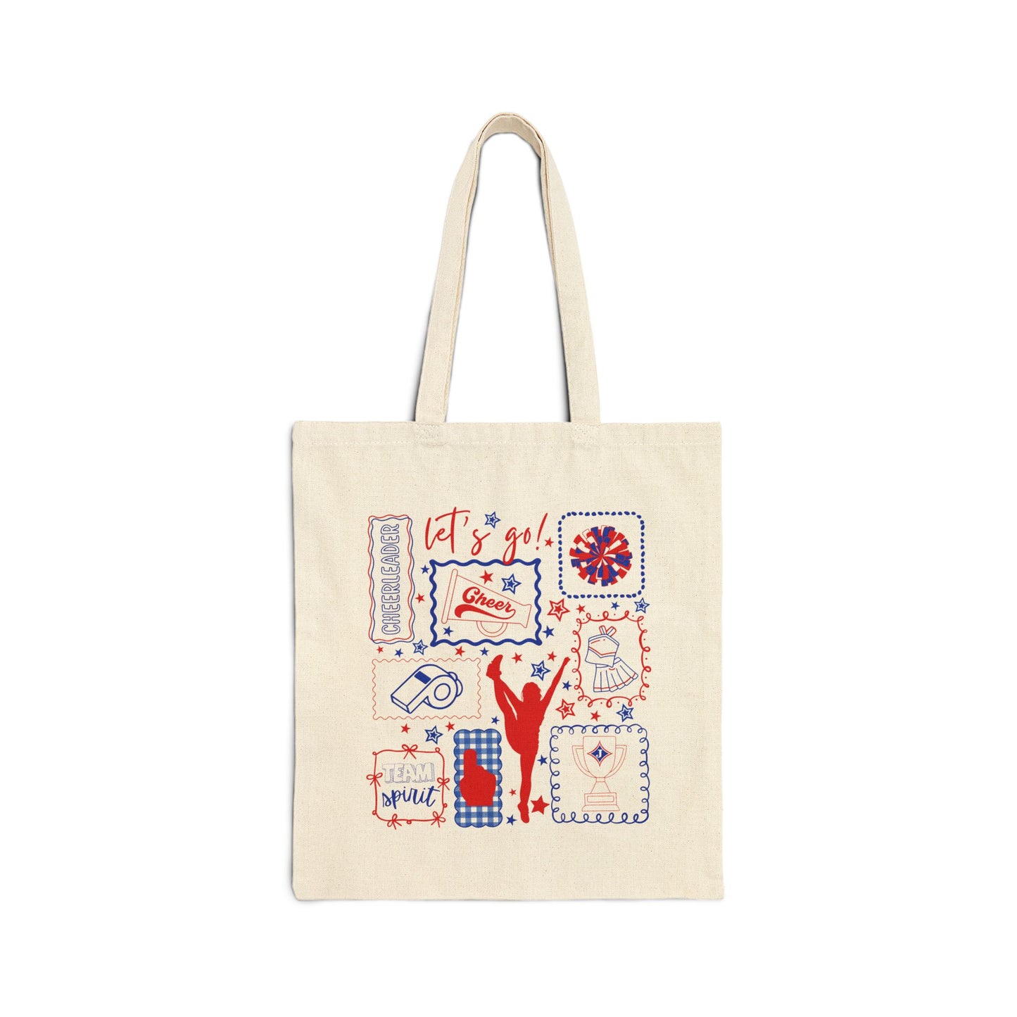 Cheer Icon Grid Tote Bag