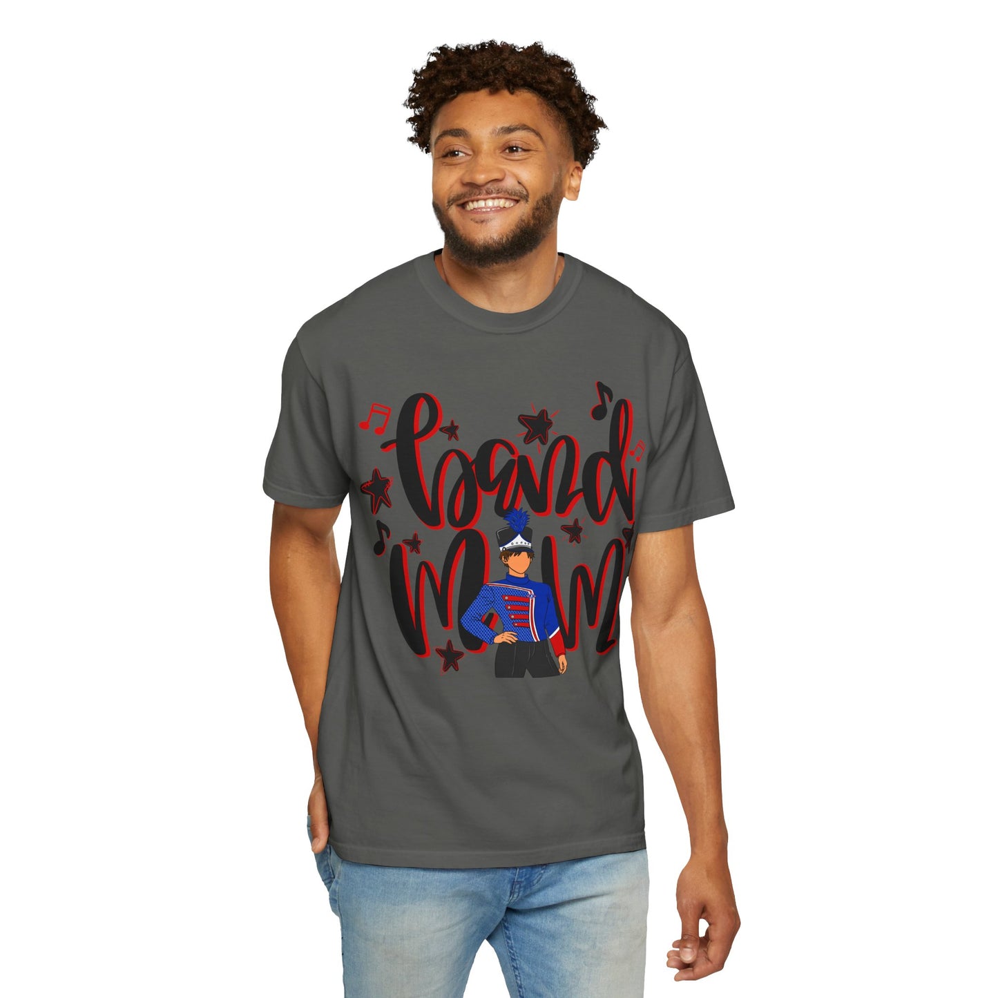 Band Mom Red Boy Short Sleeve Tee (Comfort Colors)
