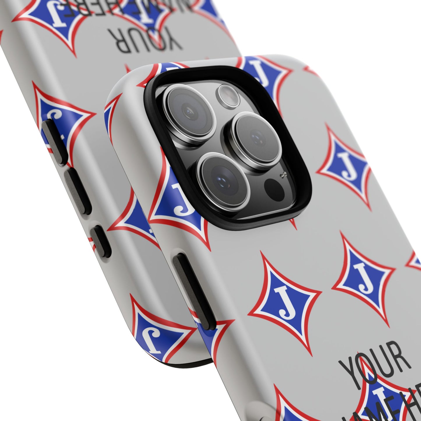 Jefferson J Diamond Personalized Tough Phone Case (Add Your Name)
