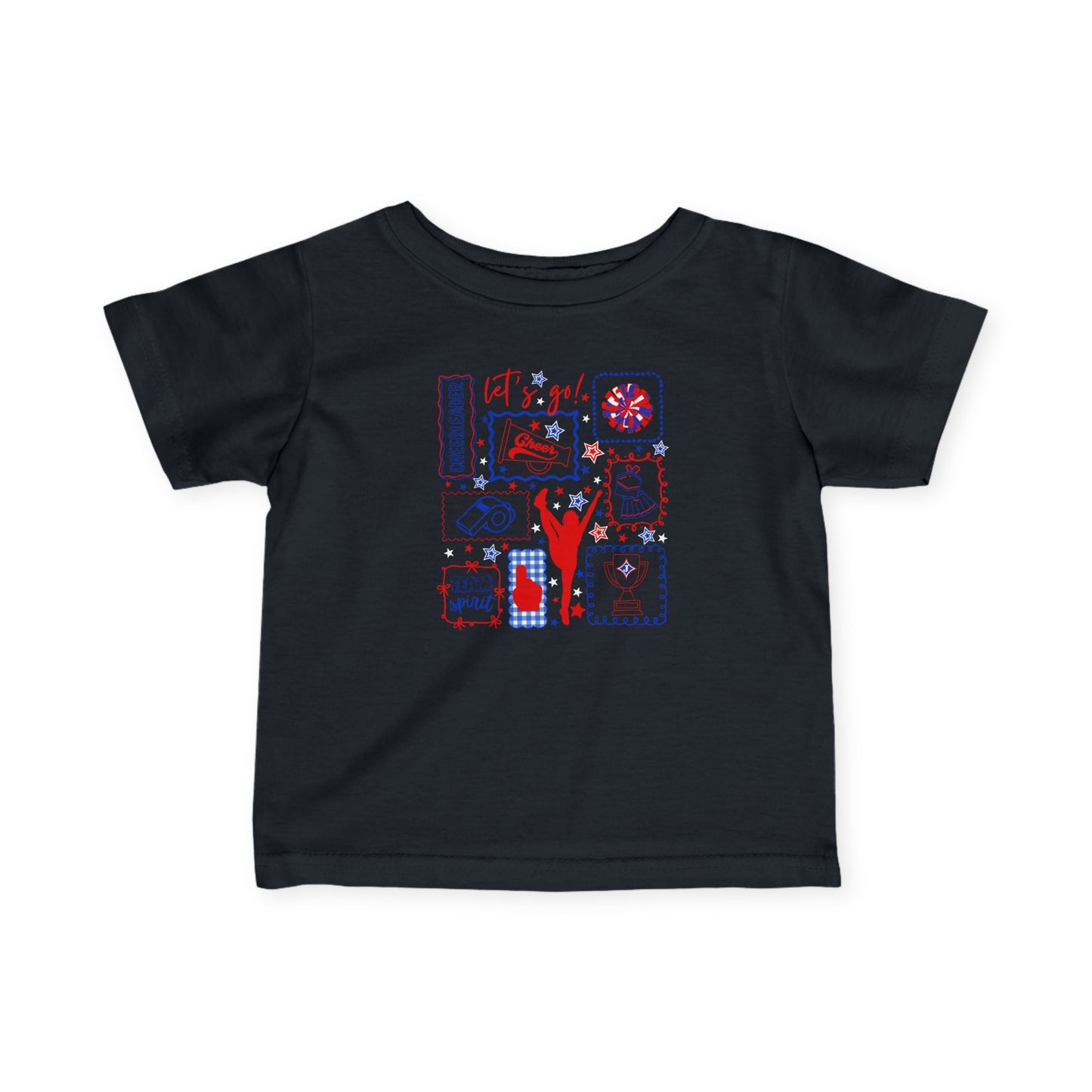 Cheer Icon Grid Short Sleeve Infant Tee