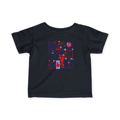 Cheer Icon Grid Short Sleeve Infant Tee