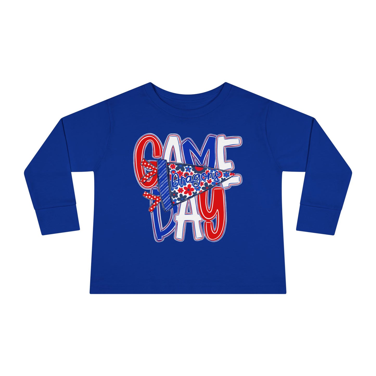 Game Day Dragons Toddler Long Sleeve Tee