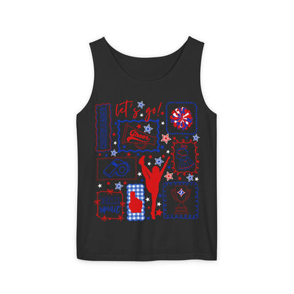 Cheer Icon Grid UnisexTank Top (Comfort Colors)