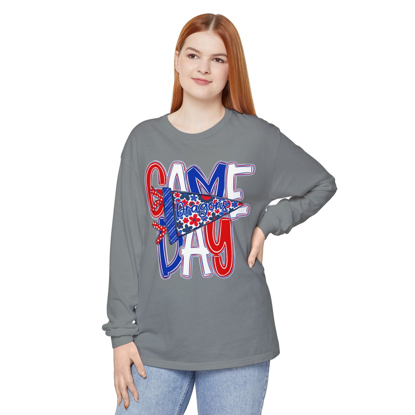 Game Day Dragons Long Sleeve Tee (Comfort Colors)