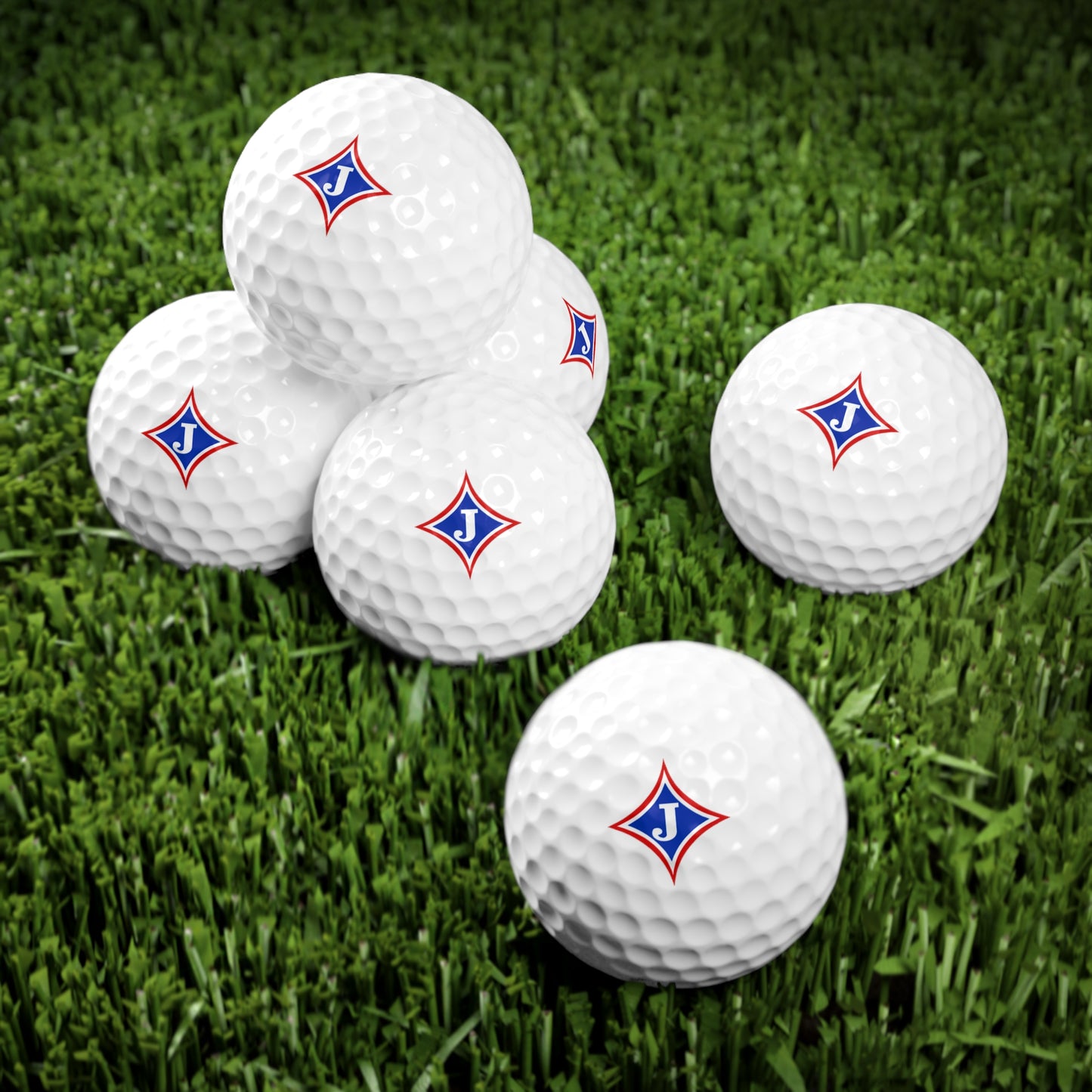 Jefferson Diamond J Golf Balls, 6pcs