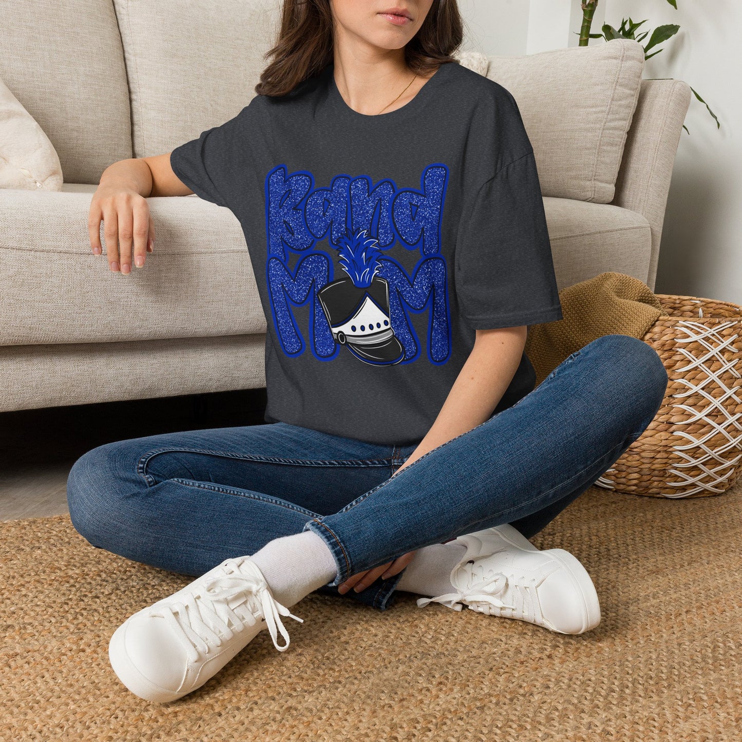 Band Mom Hat Short Sleeve Tee (Gildan)