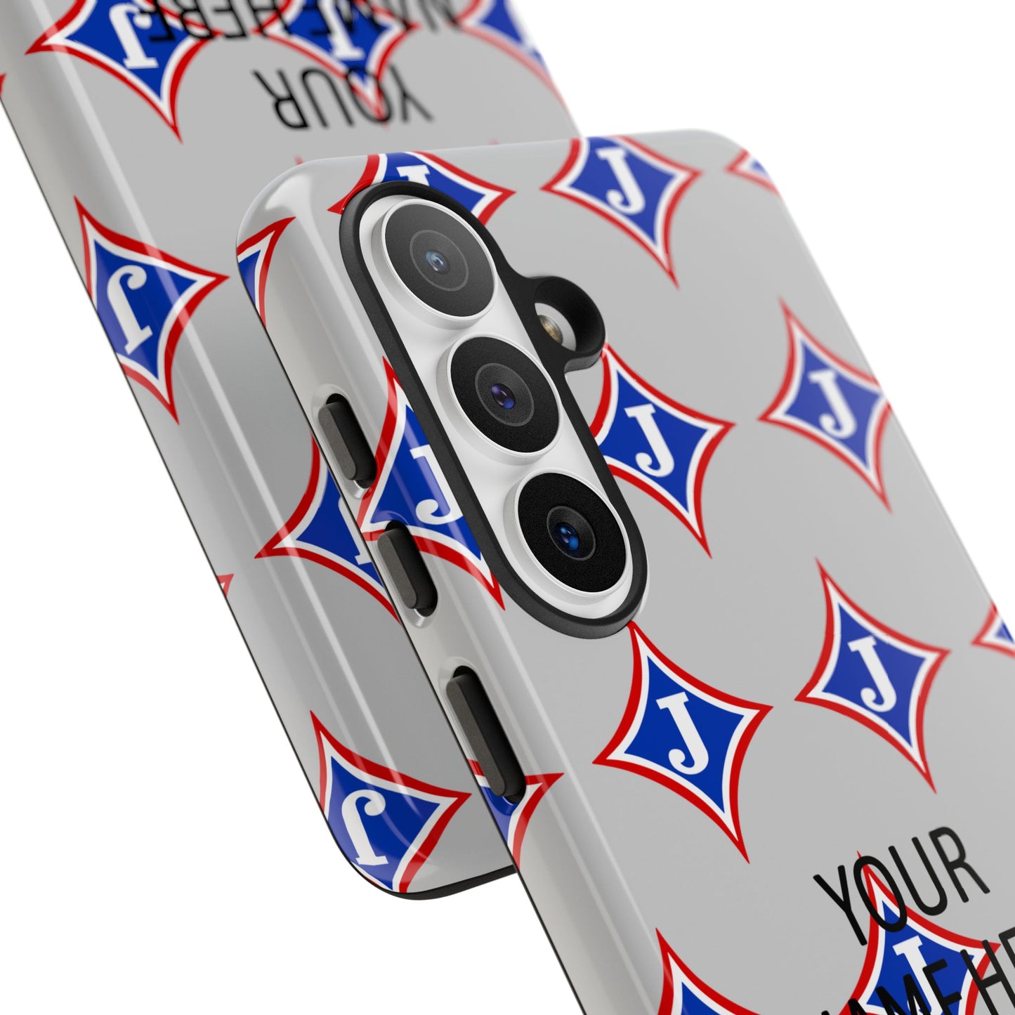 Jefferson J Diamond Personalized Tough Phone Case (Add Your Name)
