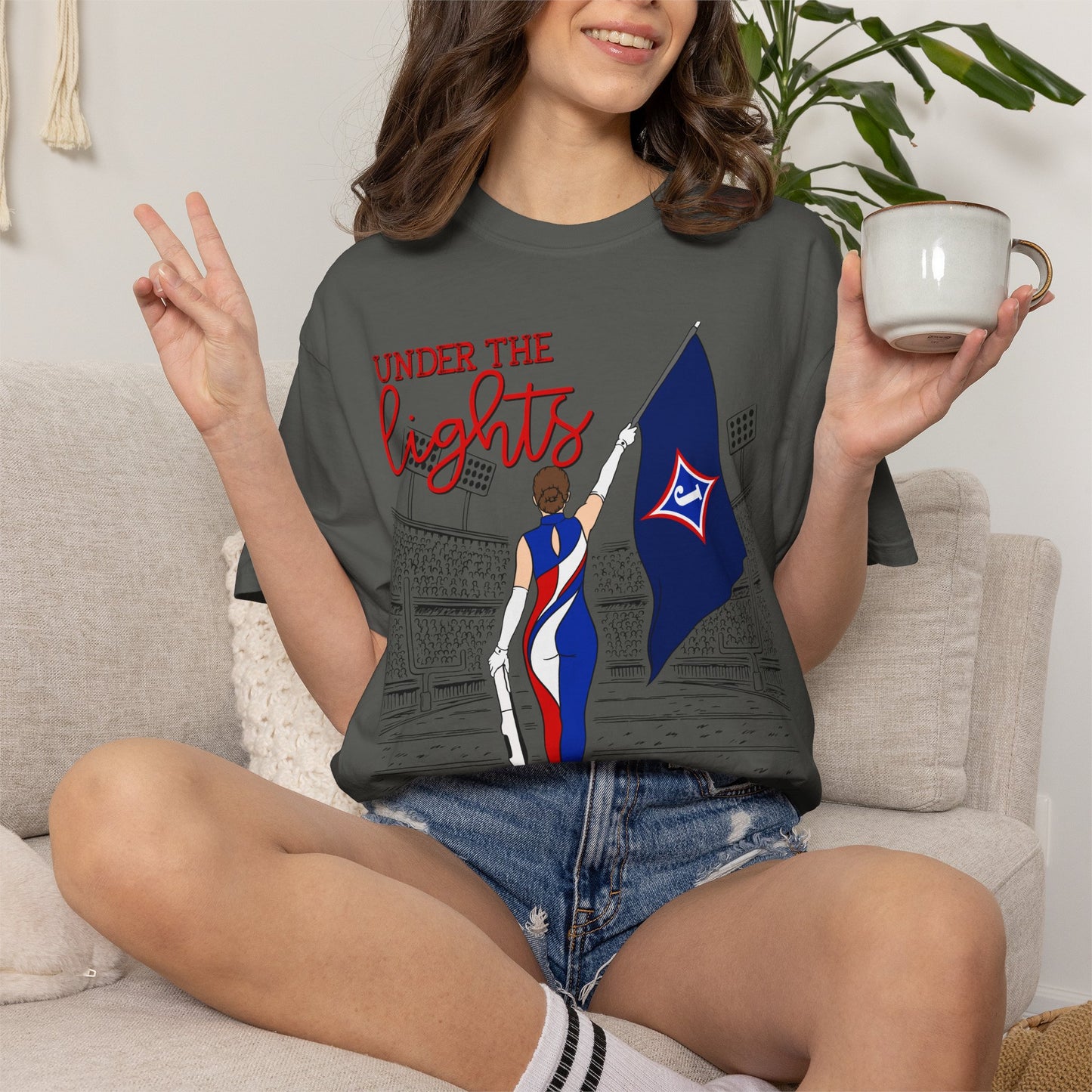 Under The Lights Color Guard Comfort Colors Short Sleeve Tee