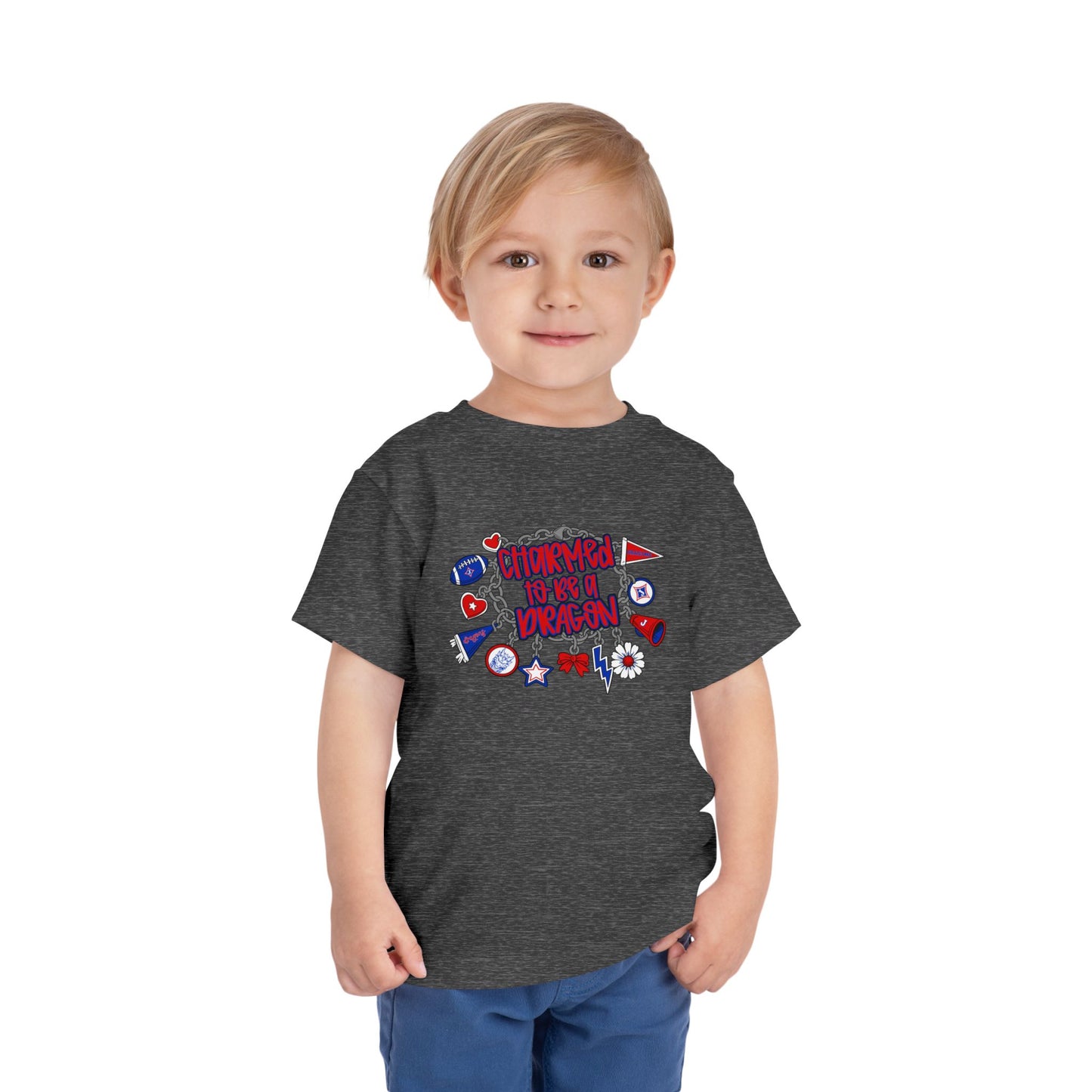 Charmed To Be A Dragon Toddler Short Sleeve Tee