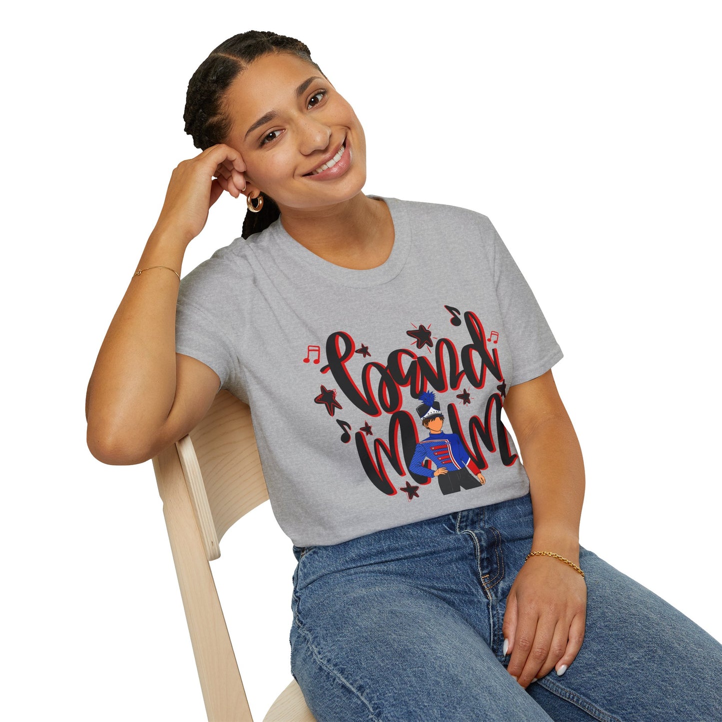 Band Mom Red Boy Short Sleeve Tee (Gildan)