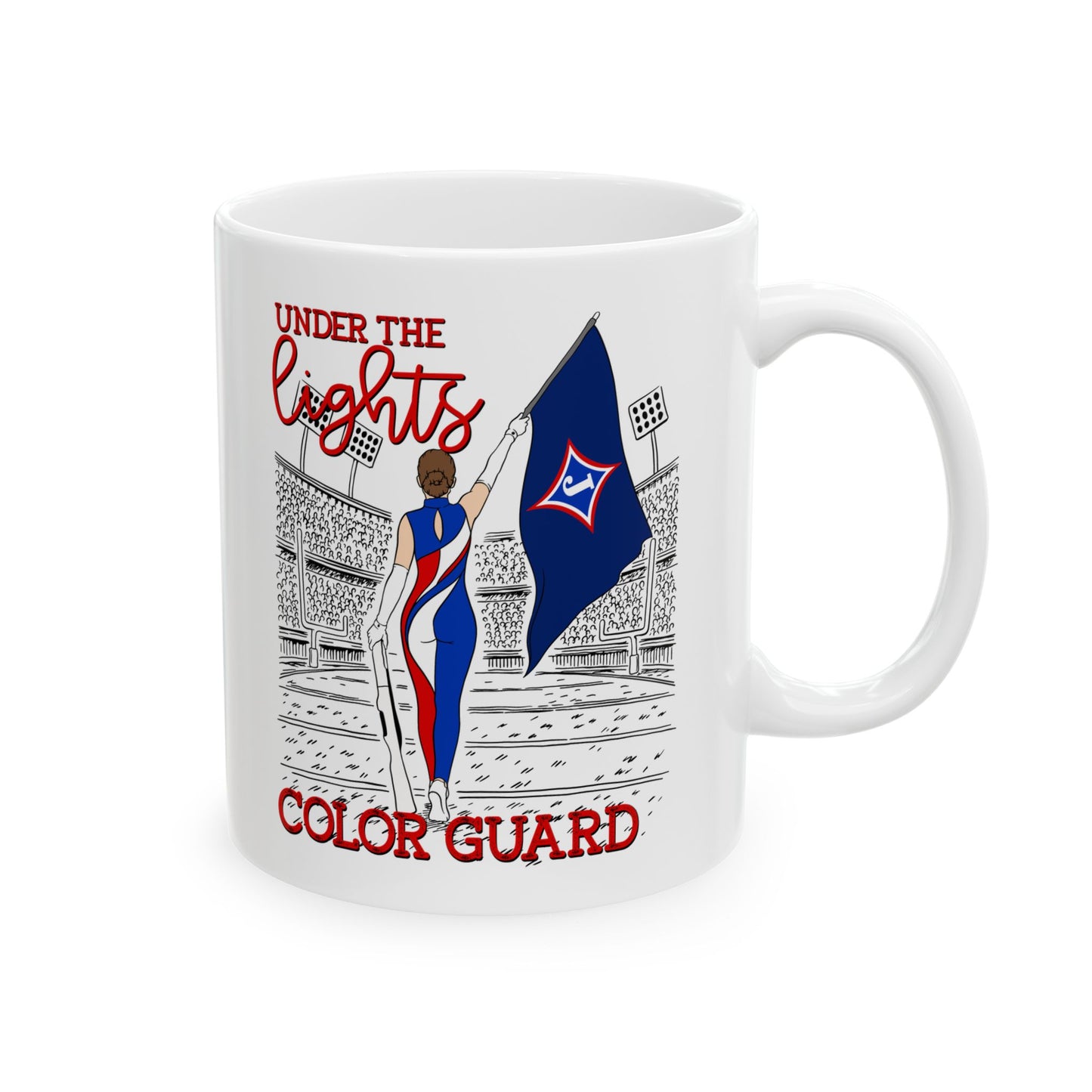 Under The Lights Color Guard Ceramic Mug — 11oz & 15oz Coffee Cup