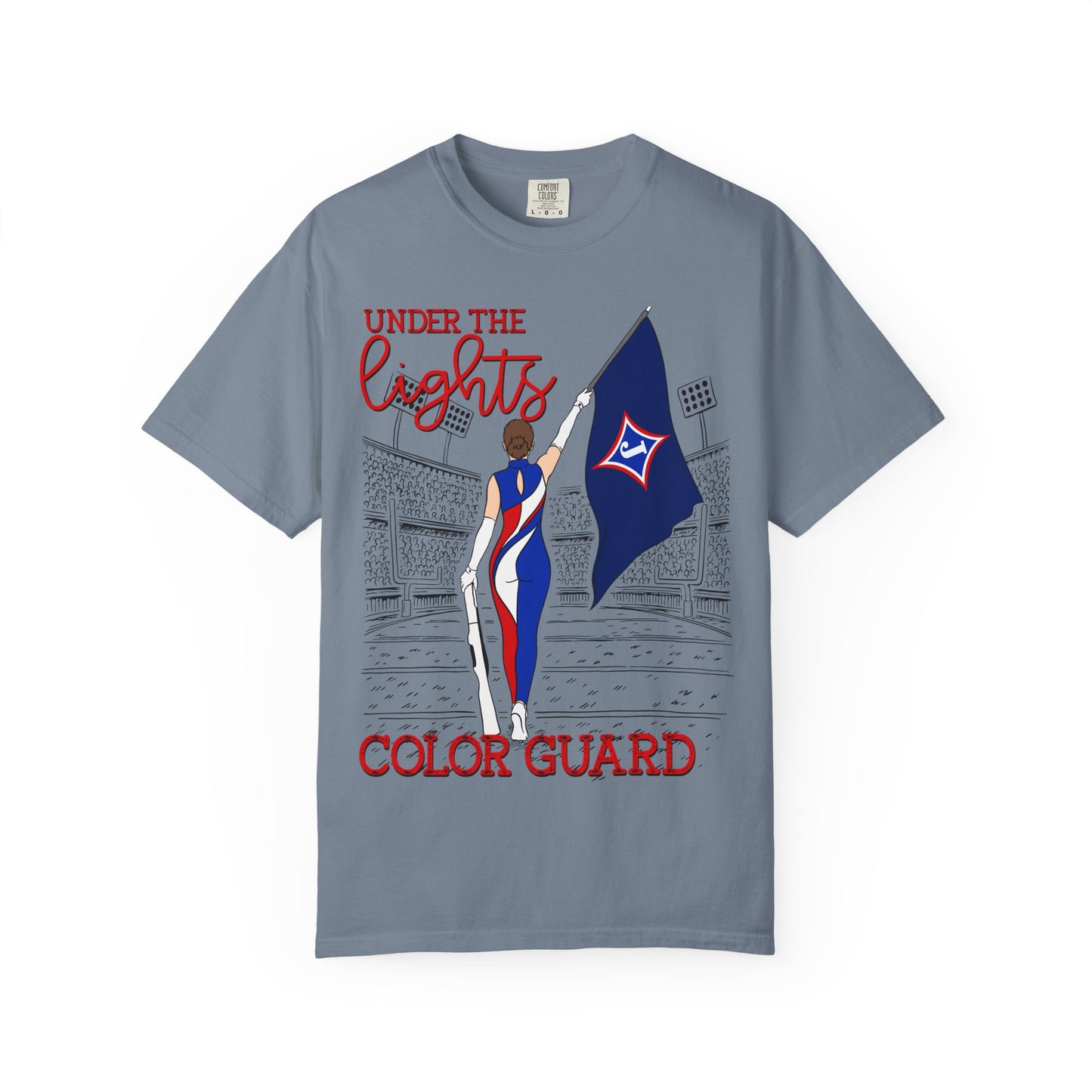 Under The Lights Color Guard Comfort Colors Short Sleeve Tee