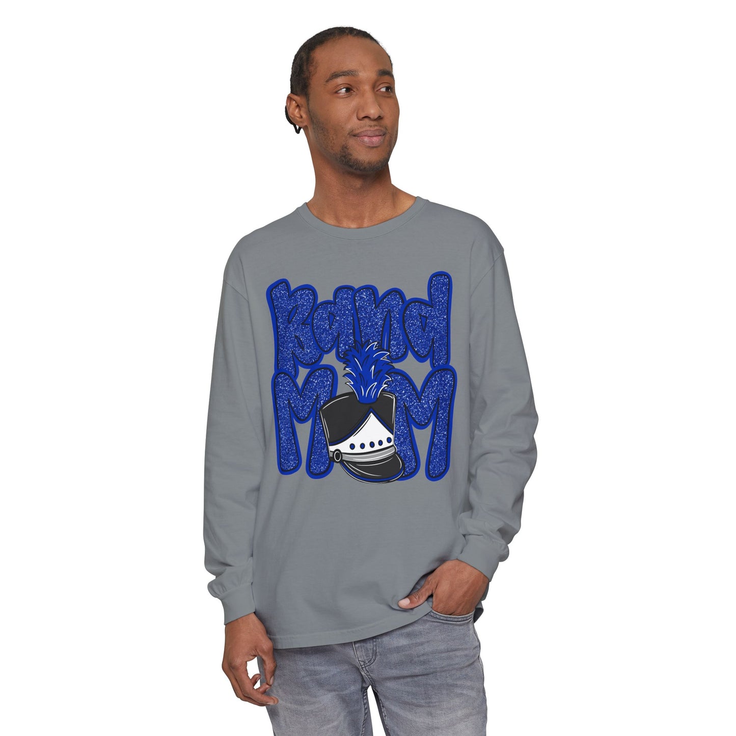 Band Mom Hat Long Sleeve Tee (Comfort Colors)