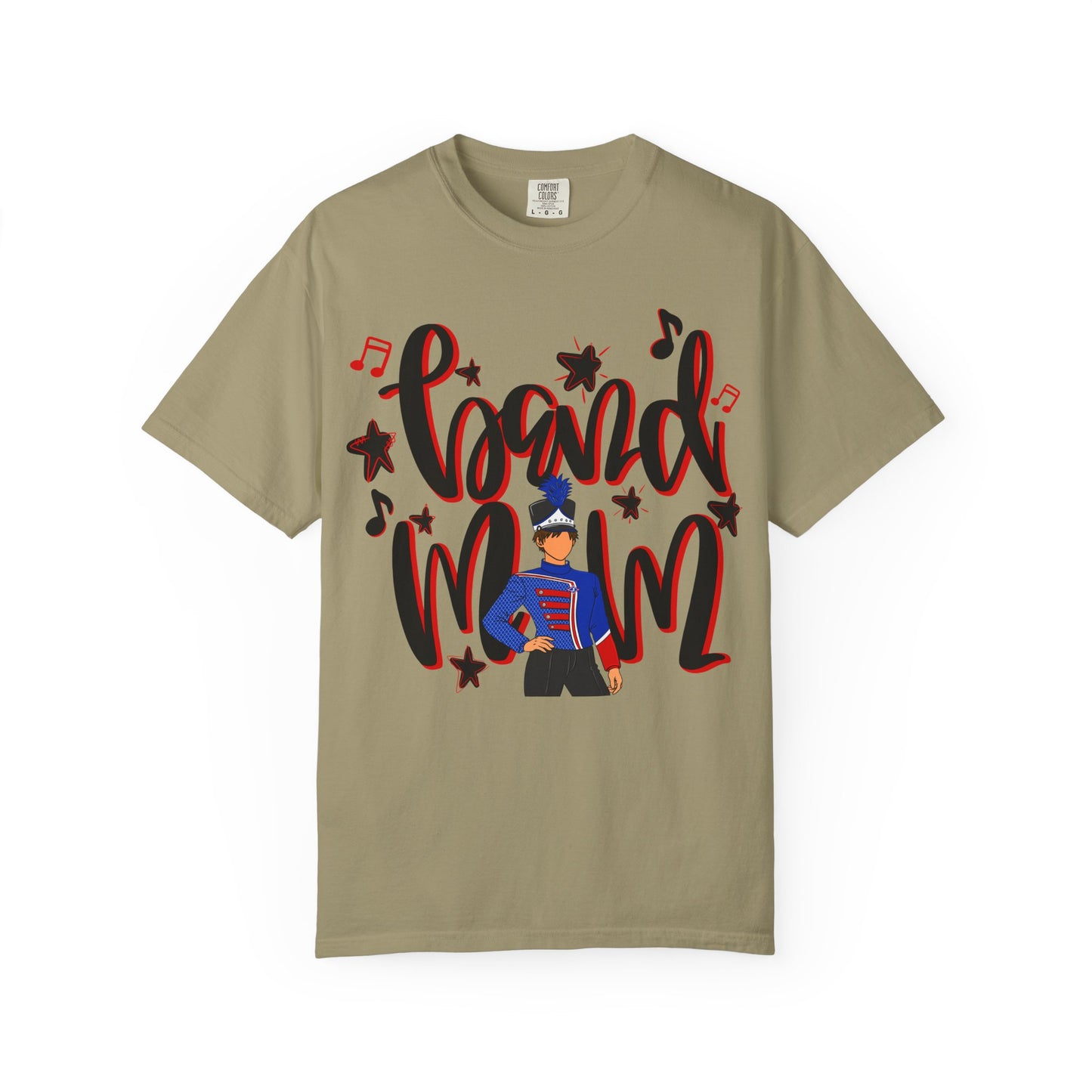 Band Mom Red Boy Short Sleeve Tee (Comfort Colors)