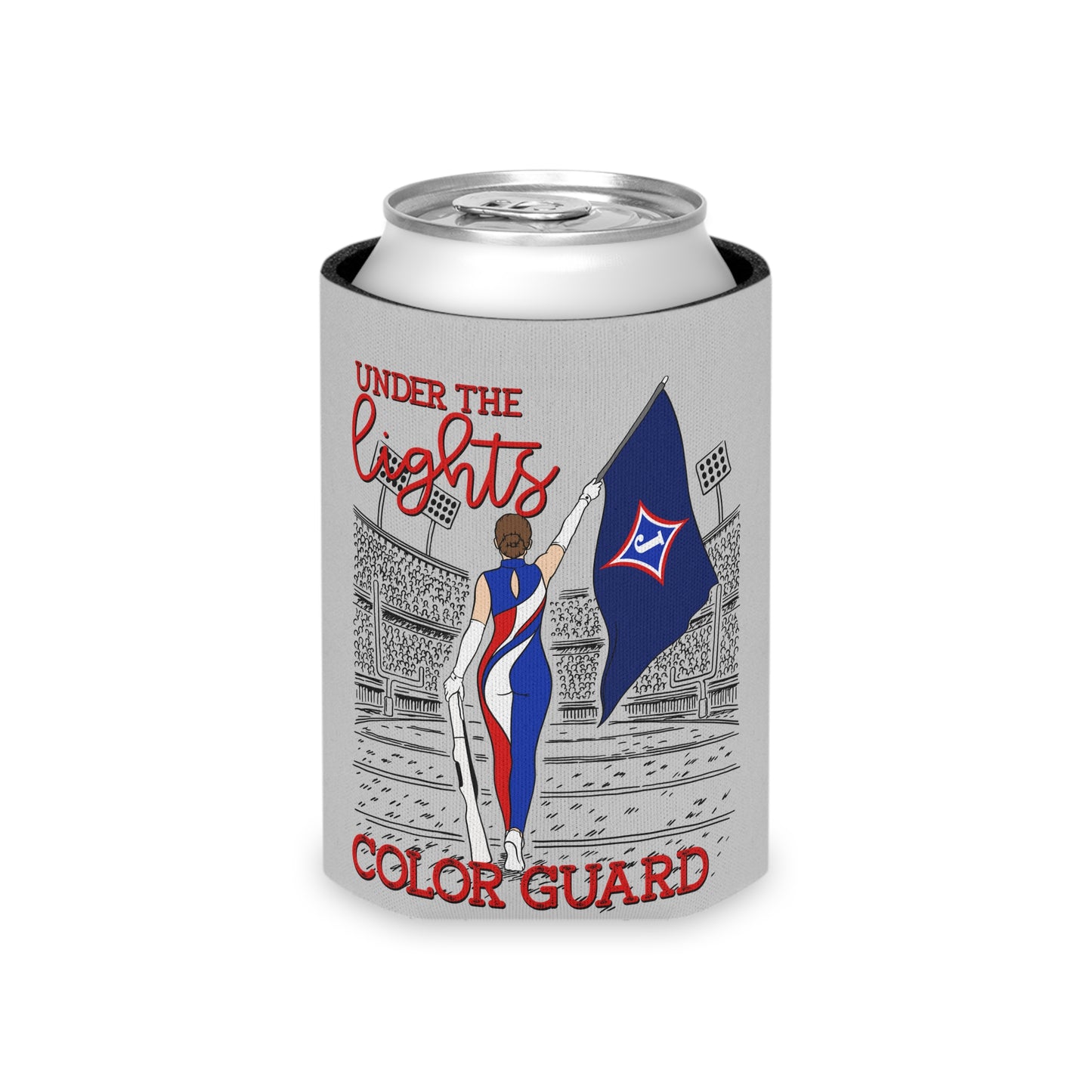 Under The Lights Color Guard Can Cooler